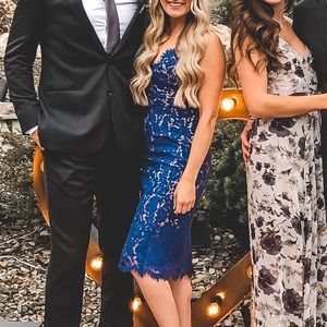 Vici Blue Lace Dress